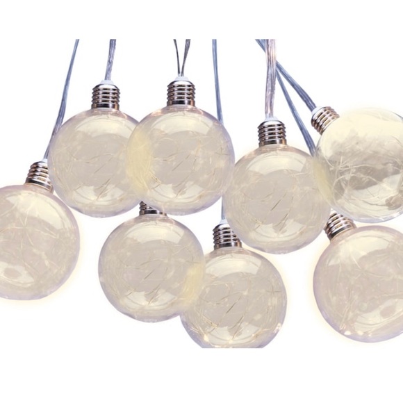 GE 9 Ct G-100 10.6-ft Warm White LED Plug-In Christmas Weddings Ornament Lights - Picture 3 of 7